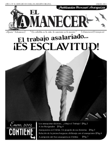 Periodico anarquista El Amanecer, Enero 2013