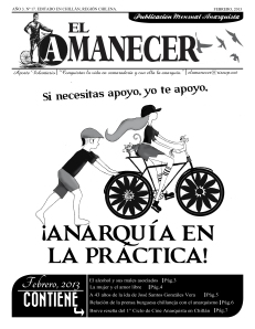 Periodico anarquista El Amanecer, Febrero 2013